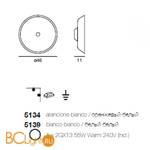 Настенно-потолочный светильник Linea Light Modern collection 5139 - Схема