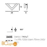 Настенный светильник Linea Light Doppio 3405 - Схема