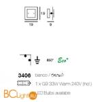 Настенно-потолочный светильник Linea Light Modern collection 3406 - Схема