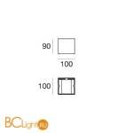 Настенный светильник Linea Light Dual 64599W90 - Схема