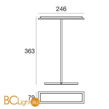 Настольная лампа Linea Light Dublight 7495 - Схема