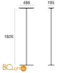 Торшер Linea Light Dublight 7496 - Схема