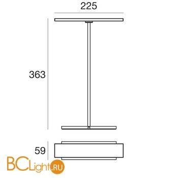 Настольная лампа Linea Light Dublight 7886 - Схема