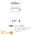 Настенный светильник Linea Light Dublight 7486 - Схема