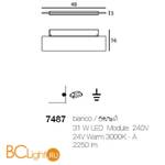 Настенный светильник Linea Light Dublight 7487 - Схема