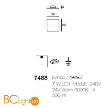 Потолочный светильник Linea Light Dublight 7488 - Схема