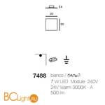 Потолочный светильник Linea Light Dublight 7488 - Схема