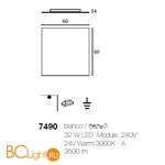 Потолочный светильник Linea Light Dublight 7490 - Схема