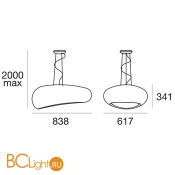 Подвесной светильник Linea Light Dunia 7520 - Схема