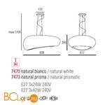 Подвесной светильник Linea Light Dunia 7473 - Схема