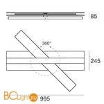 Потолочный светильник Linea Light Eclips 8158 - Схема