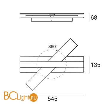 Потолочный светильник Linea Light Eclips 8152 - Схема