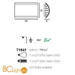 Настенно-потолочный светильник Linea Light 71641 - Схема