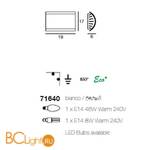 Настенно-потолочный светильник Linea Light 71640 - Схема