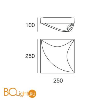 Настенный светильник Linea Light Entourage 7761 - Схема
