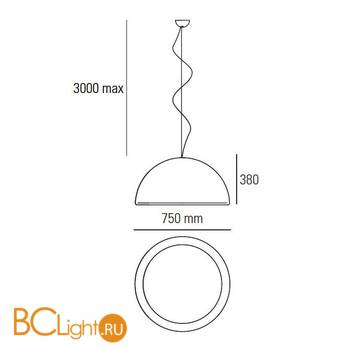 Подвесной светильник Linea Light Ma&De Entourage 6867 - Схема