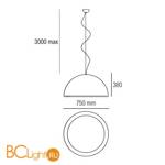 Подвесной светильник Linea Light Ma&De Entourage 6867 - Схема