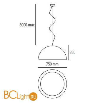Подвесной светильник Linea Light Ma&De Entourage 6864 - Схема