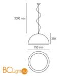 Подвесной светильник Linea Light Ma&De Entourage 6865 - Схема