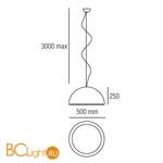 Подвесной светильник Linea Light Ma&De Entourage 6862 - Схема