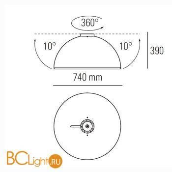Потолочный светильник Linea Light Ma&De Entourage 7166 - Схема
