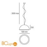 Подвесной светильник Linea Light Ma&De Entourage 7176 - Схема