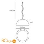 Подвесной светильник Linea Light Ma&De Entourage 6868 - Схема