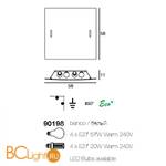 Настенно-потолочный светильник Linea Light Florence 90198 - Схема