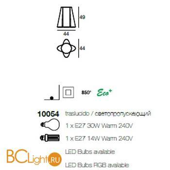 Напольный светильник Linea Light Flower 10054 - Схема