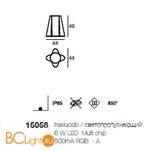 Садово-парковый фонарь Linea Light Flower 15058 - Схема