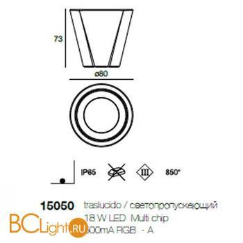 Садово-парковый фонарь Linea Light Flower 15050 - Схема