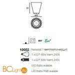 Напольный светильник Linea Light Flower 10052 - Схема