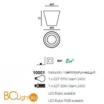 Напольный светильник Linea Light Flower 10051 - Схема