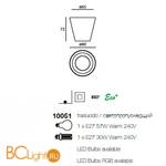 Напольный светильник Linea Light Flower 10051 - Схема