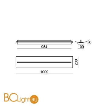 Потолочный светильник Linea Light Flurry 7966 - Схема