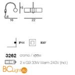 Подсветка для картин Linea Light Fotis 3262 - Схема