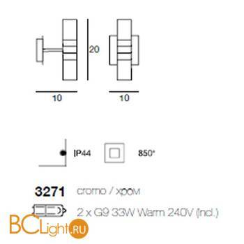 Бра Linea Light 3271 - Схема