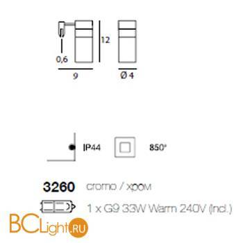 Бра Linea Light 3260 - Схема