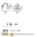 Подсветка для картин Linea Light Fotis 3672 - Схема