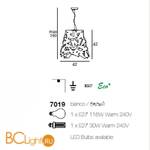 Подвесной светильник Linea Light Fracta 7019 - Схема