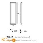 Настенный светильник Linea Light Frame 71917 - Схема