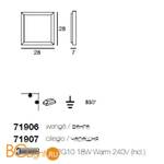 Настенно-потолочный светильник Linea Light Frame 71907 - Схема