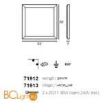 Настенно-потолочный светильник Linea Light Frame 71912 - Схема