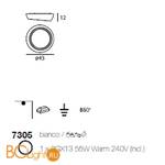 Потолочный светильник Linea Light Gesso 7305 - Схема