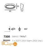 Настенный светильник Linea Light Gesso 7308 - Схема