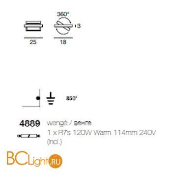 Настенный светильник Linea Light Girevole 5101 - Схема