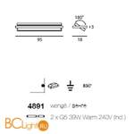 Настенный светильник Linea Light Class Modern collection 4891 - Схема