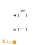 Настенный светильник Linea Light Glued 90300 - Схема