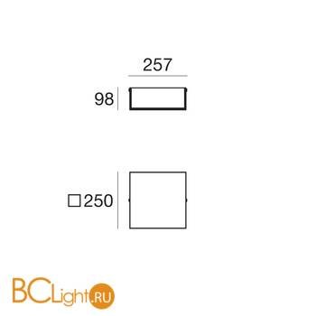Настенный светильник Linea Light Glued 90301 - Схема