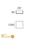 Настенный светильник Linea Light Glued 90301 - Схема